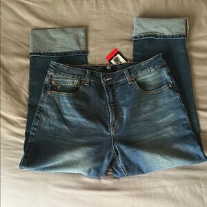 Frye High Rise Blue Jeans with Classic Indigo Wash